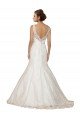 Affordable Sweethart V-Neckline Lace Wedding Dress with Shoulder Straps UK