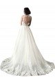 Affordable Sweetheart Fit and Flare Tulle Lace Wedding Dress UK