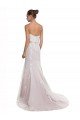 Affordable Strapless Mermaid Tulle Lace Beach Wedding Dress with Belt UK