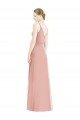 Affordable Romantic Full length Long Chiffon Bridesmaid Dress UK