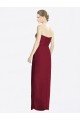 Affordable Strapless Sweetheart Long Chiffon Bridesmaid Dress UK