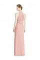 Affordable Halter Neck Trumpet Chiffon Bridesmaid Dress UK