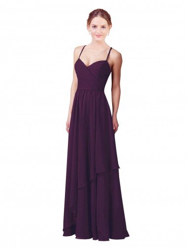 Affordable Roman Style Luxe Chiffon Bridesmaid Dress UK