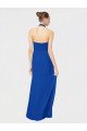 Affordable Sleeveless Long Chiffon Empire Gown with Pleated Halter Straps UK