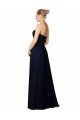 Affordable Long Chiffon Sweetheart Neckline Bridesmaid Dress with Beading UK