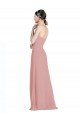 Affordable Daped A-Line Chiffon Bridesmaid Dress with Pleated Sweetheart Bodice UK