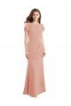 Affordable Cap Sleeves Long Chiffon Bridesmaid Dress / Prom Dress with Low V-Back UK