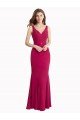 Affordable V-Neck Mermaid Chiffon Bridesmaid Dress / Prom Dress with V-Back and Belt UK