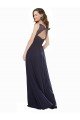 Affordable Elegant Chiffon Bridesmaid Dress with V-Neck Lace Bodice UK