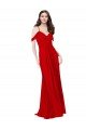 Affordable Cold Shoulder Chiffon Bridesmaid Dress UK