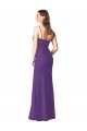 Affordable Strapless Chiffon Bridesmaid Dress with Pleated Wrap Bodice and Side Slit UK