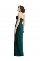 Affordable Twist Front Draped Chiffon Bridesmaid Dress with Slit UK