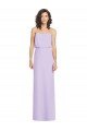 Affordable Full Length Lux Chiffon Blouson Bodice Bridesmaid Dress UK