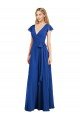 Affordable Flutter Sleeves Faux Wrap Chiffon Bridesmaid Dress UK