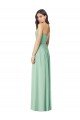 Affordable Draped Sweetheart Strapless Long Chiffon Bridesmaid Dress UK