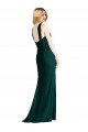 Affordable Sleek Full-Length Twist Halter Chiffon Bridesmaid Dress UK