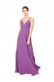 Affordable Braided Straps Cross Back Sweetheart Chiffon Bridesmaid Dress UK
