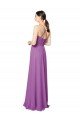 Affordable Braided Straps Cross Back Sweetheart Chiffon Bridesmaid Dress UK