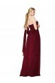 Affordable Draped Strapless Long A-Line Chiffon Bridesmaid Dress / Formal Prom Dress UK