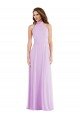 Affordable High Neck Halter Backless Maxi Bridesmaid Dress UK