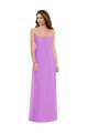 Affordable Empire Waist Twist Shirred Strapless Bridesmaid Dress UK