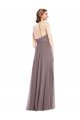 Affordable Diamond Halter Maxi Formal Bridesmaid Dress with Front Slit UK