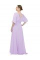 Affordable Chiffon Bridesmaid Dress with Ruched Waist UK