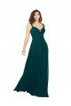 Affordable Tied Bodice Sweetheart V-Neck Chiffon Bridesmaid Dress UK