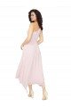 Affordable Midi Length One Shoulder Chiffon Cocktail Bridesmaid Dress UK