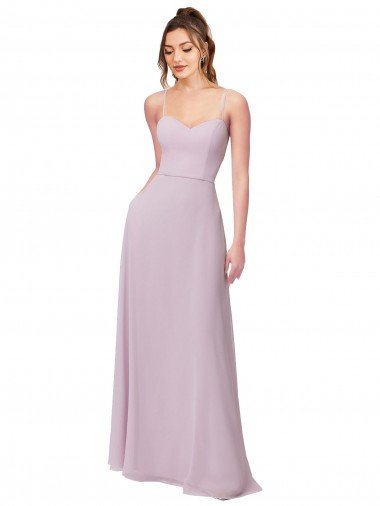 Affordable Sweetheart Tie-Back Chiffon Bridesmaid Dress UK