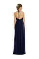 Affordable Tie Neck Lace Halter Pleated Skirt Maxi Bridesmaid Dress UK