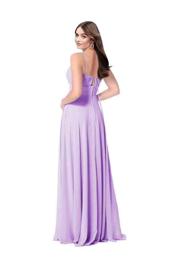 Affordable Chiffon A-Line Chiffon Bridesmaids Dress with Ruched Bodice UK