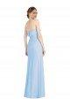 Affordable Strapless Trumpet Chiffon Formal Bridesmaid Dress with Thigh high Slit UK