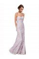 Affordable Floor Length Fitted Sweetheart Lace Bridesmaid Dress / Prom Dress UK