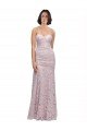 Affordable Floor Length Long Mermaid Lace Bridesmaid Dress / Prom Dress with Low Back UK