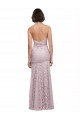 Affordable Floor Length Long Mermaid Lace Bridesmaid Dress / Prom Dress with Low Back UK