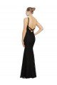 Affordable Fitted Lace Bridesmaids Dress with Jewel Neckline and Open Back UK