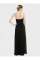 Affordable Long Strapless Lace Bodice Bridesmaid Dress with Sweetheart Neckline and Criss-Cross Pleats UK