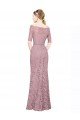 Affordable Short Sleeves Crop Top Mermaid Lace Bridesmaid Dress / Prom Dress UK