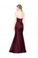 Affordable Mermaid Sweetheart Soft Formal Satin Bridesmaid Dress / Prom Dress with Pleats UK