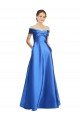 Affordable Sleeveless Off the Shoulder Ball Gown Formal Satin Bridesmaid Dress / Prom Dress UK
