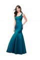 Affordable Long Sleek Satin Bridesmaid Dress / Prom Dress with U-Back UK