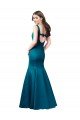 Affordable Long Sleek Satin Bridesmaid Dress / Prom Dress with U-Back UK