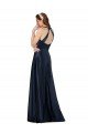 Affordable Long Formal Satin Bridesmaid Gown with Halter Neckline UK