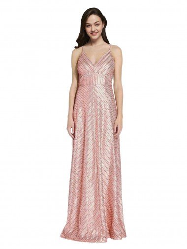 Affordable High Neck Low Back Sparkling Formal Sequin Bridesmaid Dress / Prom Dress UK