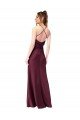 Affordable Cowl Back V-Neck Formal Silky Satin Bridesmaid Dress / Prom Dress UK