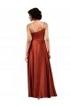 Affordable Sophisticated One Shoulder Formal Silky Satin Bridesmaid Dress / Prom Dress with Full Skirt UK