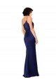 Affordable One Shoulder Formal Silky Satin Bridesmaid Dress / Prom Dress with Skirt Slit UK