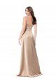 Affordable Formal Silky Satin Bridesmaid Dress / Prom Dress with Draped Surplice Bodice UK