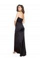 Affordable Full Length One Shoulder Ruffled Long Formal Silky Satin Bridesmaid Dress / Prom Dress with High Slit UK